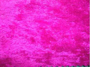 Velours de Panne  Fluor Pink  