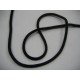 Zwart koord 3 a 4 mm. doorsnee  Katoen.