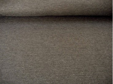 Iets dikkere kwaliteit Muisgrijs gemeleerde tricot. Ook heel geschikt voor jurkjes en rokjes. 70%pe/27%visc./3%sp. 1.50 mtr.br.