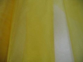 Organza stof geel