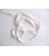 Satijnlint Offwhite 6 mm breed per rol van 25 mtr