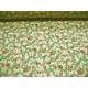 Quiltkatoen Benartex Minibloem met groen, rood en geel 1008q