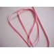 Oud roze satijnlint dubbelzijdig van 3 mm. breed.