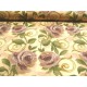 Quiltkatoen Creme met grote paarse bloemen 1013q
