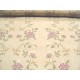 Quiltkatoen Creme met paarse bloemen 1014q