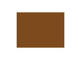 Rokrits 22 cm. bruin