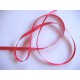 Satijnlint per rol van 25mtr.  Helderrood 6 mm