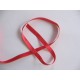 Satijnlint per rol van 25mtr.  Helderrood 10 mm