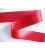 Satijnlint Helderrood per rol van 25 mtr 38 mm breed