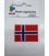 Applicatie Noorse vlag groot 7x5 cm