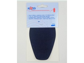 Elleboogstukken Marine, van kunstleer. Opstrijkbaar en opnaaibaar.