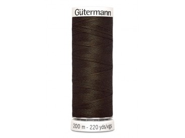 Gutermann garen  Donkerbruin 200 mtr.  Kleurnummer  021