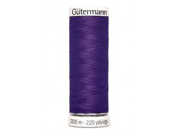 Gutermann garen donkerpaars 200 mtr.  Kleurnummer 373