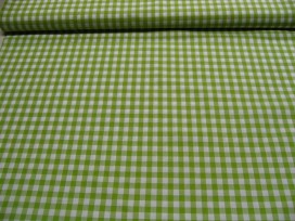 Boerenbont ruit 10x10mm. Limegroen 8109