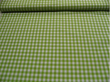 Boerenbont ruit 10x10mm. Limegroen 8109