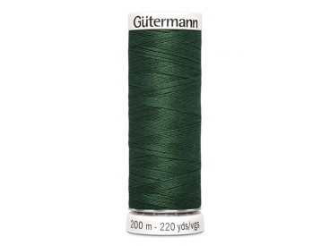 Gutermann garen dponkergroen 200 mtr.  Kleurnummer 555