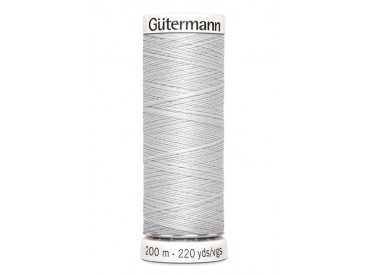 Gutermann garen heel lichtgrijs 200 mtr.  Kleurnummer 008