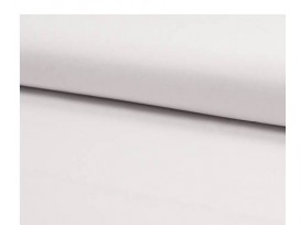 Deze witte katoen/polyester is geschikt voor mondkapjes.  65% polyester, 35% katoen.  1,40 meter breed  Wassen 80-90 graden.