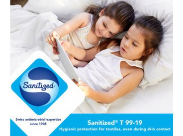 Antibacteriële  witte katoen.  (Sanitized® T99-19). 100 % katoen.  1,45-1,50 meter breed  140 gram per m²