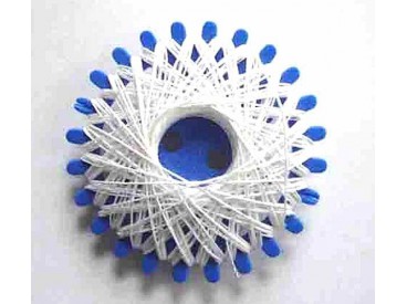 Sterk Wit ijzergaren.  20 meter  100% katoen