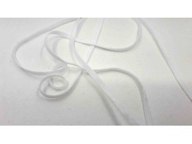 Zacht wit pyjama elastiek  3mm breed  Heel geschikt voor mondkapjes