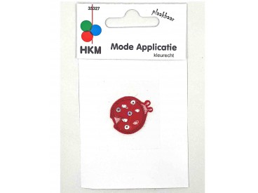 Applicatie Lieveheersbeestje met glitters