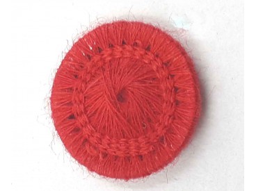 Rode opnaaibare pailletten.  Doorsnee 12 mm.  De prijs is voor 1 zakje met 10 pailletten