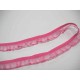 Elastisch kant met ruche Pink 15mm