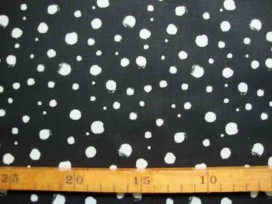 Katoen  TST  Stipjes  Zwart/Wit  9307-69N
