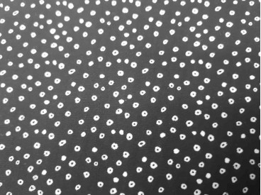 Poplin katoen  Zwart/wit Mini cirkeltjes 11100-69N