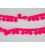 Pompom sierband Neon Pink  Oekotex