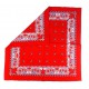 Boerenzakdoek  Rood met Franse lelie  BZ6