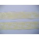 Sierband Zachtgeel met blaadjes  33mm