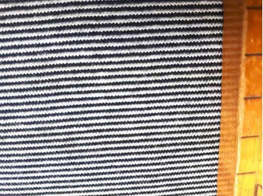 Boordstof  Katoen  mini mini streepje zwart/Wit