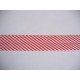 Biaisband gestreept Rood