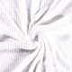 Waffle fleece  Wit 100% Polyester 1.50 mtr. br. 280 gram p/m2