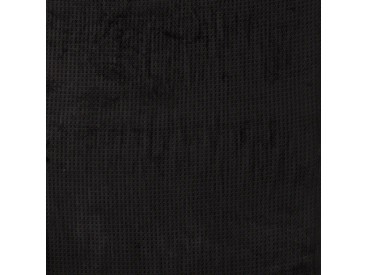 Waffle fleece  Zwart 100% Polyester 1.50 mtr. br. 280 gram p/m2