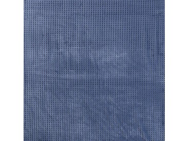 Waffle fleece  Jeansblauw 100% Polyester 1.50 mtr. br. 280 gram p/m2