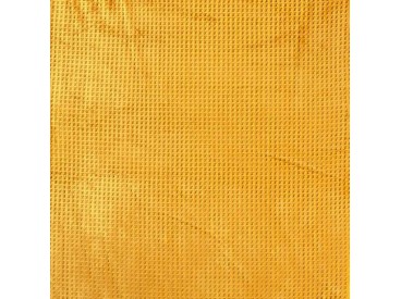 Waffle fleece  Okergeel 100% Polyester 1.50 mtr. br. 280 gram p/m2