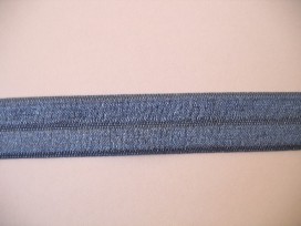 Elastisch biaisband Jeansblauw 457
