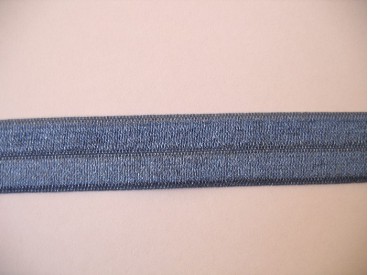 Elastisch biaisband Jeansblauw 457