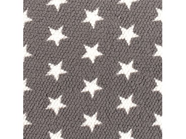 Honingraat fleece Grijs met witte sterren