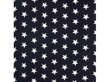 Honingraat fleece Donkerblauw met witte sterren