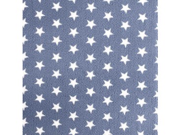 Honingraat fleece Jeansblauw met witte sterren