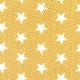 Honingraat fleece oker geel met witte sterren  14052-034