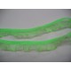 Fluor groen elastisch kant van 1.5 cm. breed