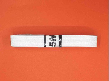 Bundel pyjama elastiek  Wit  2.5 cm