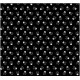 Poplin Katoen  Zwart/Wit met doodskopjes  Klein