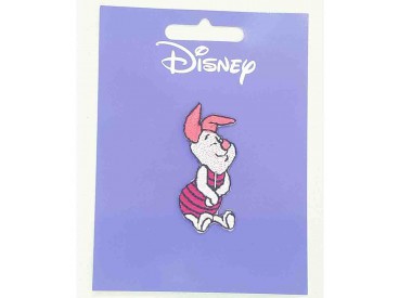 Een Winnie the Pooh applicatie,  met een afmeting van  3 x 5.5 cm. Opstrijkbaar. Knorretje zittend.                             