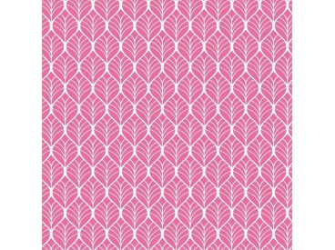 Dapper katoen Romantic  Oudroze blad motief